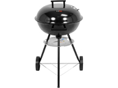 GRILL WĘGLOWY OKRĄGŁY Z POKRYWĄ CHROMOWANY RUSZT ROŻEN 41CM LUND 99918 