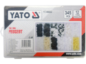 ZESTAW SPINEK SAMOCHODOWYCH PEUGEOT 345 SZTUK YATO YT-06653