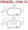 Klocki hamulcowe QUARO QP7321 - VOLVO S60 I (384) S80 I (184) V70 II (285) XC70 CROSS COUNTRY (295) - OŚ PRZEDNIA