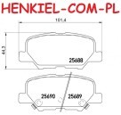 Klocki hamulcowe FERODO FDB4739 - CITROËN C4 AIRCROSS MAZDA 6 sedan (GJ,GL) 6 kombi (GJ,GL) MITSUBISHI ASX (GA_W_) OUTLANDER III (GG_W,GF_W,ZJ) PEUGEOT 4008 - OŚ TYLNA