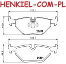 Klocki hamulcowe QUARO QP2514C ceramiczne - BMW 5 (E39) - OŚ TYLNA