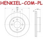 Tarcza hamulcowa wentylowana MIKODA 1157 - HYUNDAI ATOS (MX) - OŚ PRZEDNIA