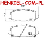 Klocki hamulcowe BREMBO P28090  - HONDA HR-V (RU) - OŚ TYLNA