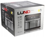 FRYTKOWNICA BEZTŁUSZCZOWA AIR FRYER DWUKOMOROWA PODWÓJNA DO SMAŻENIA PIECZENIA 2600W 10L LUND 67595