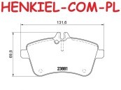 Klocki hamulcowe MIKODA 71450 - MERCEDES KLASA A (W169) KLASA B (W245) - OŚ PRZEDNIA