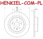 Tarcze hamulcowe pełne z powłoką antykorozyjną QUARO QD3736 + KLOCKI CERAMICZNE QUARO QP4990C - FORD S-MAX (CJ, WA6) GALAXY III (CK) - OŚ TYLNA