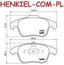 Klocki hamulcowe SAMKO 5SP1480 -CITROEN C4 Grand Picasso I C4 II III DS4 DS5 DS DS 3 / DS 3 CROSSBACK DS 4 / DS 4 CROSSBACK DS 5 OPEL CORSA F MOKKA PEUGEOT 2008 II 208 II 3008 308 5008 - OŚ PRZEDNIA