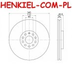 Tarcze hamulcowe wentylowane MIKODA 0280 + KLOCKI CERAMICZNE QUARO QP0067C - AUDI SEAT SKODA VW - OŚ PRZEDNIA