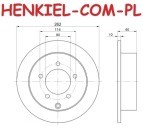 Tarcze hamulcowe pełne MIKODA 1158 + KLOCKI TEXTAR 2401401 - MITSUBISHI LANCER VIII Sportback (CX_A) LANCER VIII Sedan (CY_A, CZ_A) - OŚ TYLNA