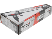 PISTOLET ALUMINIOWY DO NAKŁADANIA I NATRYSKIWANIA PIANKI MONTAŻOWEJ PU POWLEKANY PTFE SZYBKA REGULACJA 340mm YATO YT-67440