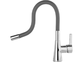 BATERIA KUCHENNA ZLEWOZMYWAKOWA ELASTYCZNA WYLEWKA FLEXIBLE CIEMNOSZARA FALA 75711