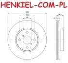 Tarcza hamulcowa wentylowana z powłoką antykorozyjną QUARO QD1609 - DAIHATSU CHARADE 11r- TOYOTA YARIS (_P9_) YARIS (_P13_) - OŚ PRZEDNIA