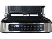GRILL OPIEKACZ ELEKTRYCZNY ROZKŁADANY KONTAKTOWY KOMPAKTOWY PROGRAMATOR CZASU I TEMPERATURY PANEL LED 2000W LUND 67450