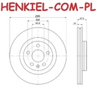 Tarcza hamulcowa wentylowana MIKODA 2451 - VOLVO  XC40 (536) - OŚ PRZEDNIA