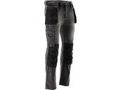 SPODNIE ROBOCZE MONTERSKIE STRETCH JEANS STEEL GREY r. M YATO YT-79061