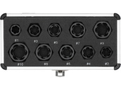 NASADKI WYKRĘTAKI KRÓTKIE DO USZKODZONYCH OBROBIONYCH ŚRUB NAKRĘTEK 3/8'' 9-19 mm KPL. 10 SZT. YATO YT-060311