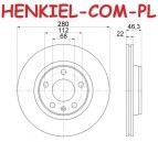 Tarcze hamulcowe wentylowane MIKODA 0248 + KLOCKI MIKODA 713121 z czujnikiem - AUDI A4 (B5,B6,B7) VW PASSAT (3B2,3B5) - OŚ PRZEDNIA