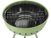 GRILL WĘGLOWY OKRĄGŁY 54CM ZIELONY CHROMOWANY RUSZT ROŻEN YATO YG-20303 