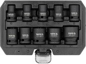 NASADKI UDAROWE KRÓTKIE 1/2'' 10-27mm 10 szt. YATO YT-10252