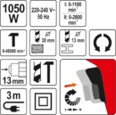 WIERTARKA UDAROWA DWUBIEGOWA 1050W Z ŁOŻYSKOWANYM WAŁEM W METALOWEJ OBUDOWIE PRZEKŁADNI YATO YT-82044