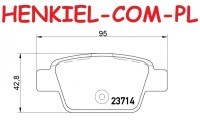 Klocki hamulcowe TEXTAR 2371401 - ALFA ROMEO MITO (955_) FIAT BRAVO II (198_) MULTIPLA (186_) STILO (192_) STILO Multi Wagon LANCIA DELTA III (844_) - OŚ TYLNA