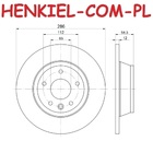 Tarcza hamulcowa pełna MIKODA 4246 - AUDI TT (8J3) TT Roadster (8J9) - OŚ TYLNA