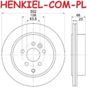 Tarcza hamulcowa wentylowana MIKODA 2617 - LAND ROVER FREELANDER 2 (L359) - OŚ TYLNA