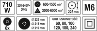 SZLIFIERKA DO TYNKÓW I GŁADZI NA WYSIĘGNIKU ŻYRAFA 710W 225mm YATO YT-82350