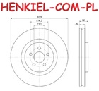 Tarcza hamulcowa wentylowana MIKODA 0784 - FORD USA MUSTANG - OŚ PRZEDNIA