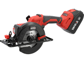 PIŁA PILARKA TARCZOWA BEZSZCZOTKOWA AKUMULATOROWA + ŁADOWARKA  2x4Ah 18V 140mm YATO YT-8281185