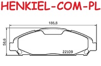 Klocki hamulcowe ceramiczne QUARO QP4447C - FORD USA MUSTANG - OŚ PRZEDNIA
