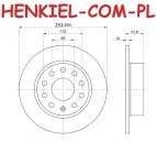 Tarcze hamulcowe pełne MIKODA 0260 + KLOCKI FERODO FDB1083 - AUDI SEAT SKODA VW - OŚ TYLNA