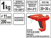 KLEJ TERMOTOPLIWY 11,2x200MM YATO YT-82430 1KG