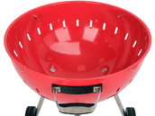 GRILL WĘGLOWY OKRĄGŁY 54CM CZERWONY CHROMOWANY RUSZT ROŻEN YATO YG-20304 