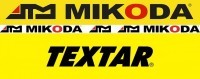 Tarcze hamulcowe pełne MIKODA 0309 GT malowane,nacinane,wiercone, kolor: czarny + KLOCKI TEXTAR 2143609 - FORD KA (RU8) - OŚ PRZEDNIA