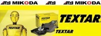Tarcze hamulcowe wentylowane MIKODA 0557 + KLOCKI TEXTAR 2522201 - PEUGEOT 508 - OŚ PRZEDNIA