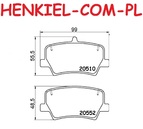 Klocki hamulcowe MIKODA 72449 - VOLVO XC40 (536) - OŚ TYLNA