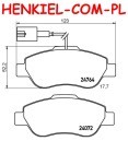 Tarcze hamulcowe wentylowane MIKODA 0358 + KLOCKI MIKODA 70358 - FIAT PANDA (169_) 500 (312_) 500 C (312_) FORD KA (RU8) - OŚ PRZEDNIA