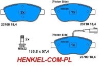 KLOCKI HAMULCOWE FERODO FDB1467  - PRZÓD