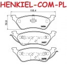 Tarcze hamulcowe MIKODA 2523 + KLOCKI QUARO QP9698C ceramiczne - CHRYSLER VOYAGER IV (RG, RS) DODGE CARAVAN (RG_) - OŚ TYLNA