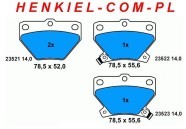 KLOCKI HAMULCOWE ATE 13.0460-5812.2 - TOYOTA CELICA COROLLA PRIUS YARIS - TYŁ