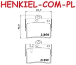 Klocki hamulcowe MIKODA 71433 - MERCEDES-BENZ CLK (C208) CLK Kabriolet (A208) CLK (C209) CLK Kabriolet (A209) KLASA C (W203) C T-Model (S203) KLASA E Coupe (C124) Kabriolet (A124) KLASA E (W210) E T-Model (S210) SLK (R171) - OŚ TYLNA
