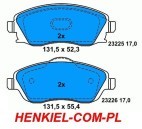 ZESTAW TARCZE BREMBO 09.8635.10 I KLOCKI FERODO FSL1424 - OPEL CORSA C PRZÓD 