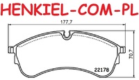 Klocki hamulcowe ceramiczne QUARO QP8577C - MAN TGE Bus TGE FurgonTGE Platforma/Podwozie (UZ_) VW CRAFTER Bus (SYI, SYJ) CRAFTER Platforma/Podwozie (SZ_) CRAFTER Furgon (SY_, SX_) - OŚ PRZEDNIA