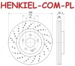 Tarcze hamulcowe wentylowane MIKODA 1493 malowane, wiercone, kolor: czarny + KLOCKI QUARO QP4012C ceramiczne - MERCEDES KLASA A (W176) KLASA B (W246, W242) CLA Coupe (C117) CLA Shooting Brake (X117) KLASA GLA (X156) - OŚ PRZEDNIA