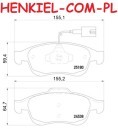 Klocki hamulcowe SAMKO 5SP1535 - ALFA ROMEO GIULIETTA (940_) - OŚ PRZEDNIA