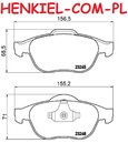 Tarcze hamulcowe wentylowane MIKODA 1744 + KLOCKI MIKODA 71736 - RENAULT SCENIC II GRAND SCENIC II - OŚ PRZEDNIA
