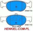 KLOCKI HAMULCOWE FERODO FDB1040- PRZÓD