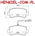 Klocki hamulcowe SAMKO 5SP1578 - NISSAN NV400 (X62, X62B) OPEL MOVANO B (X62) RENAULT MASTER III (FV, JV, EV, HV, UV) - OŚ TYLNA