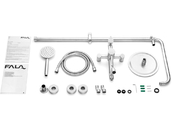KOLUMNA PRYSZNICOWA DESZCZOWNICA Z BATERIĄ STEELY 2 FALA 75663